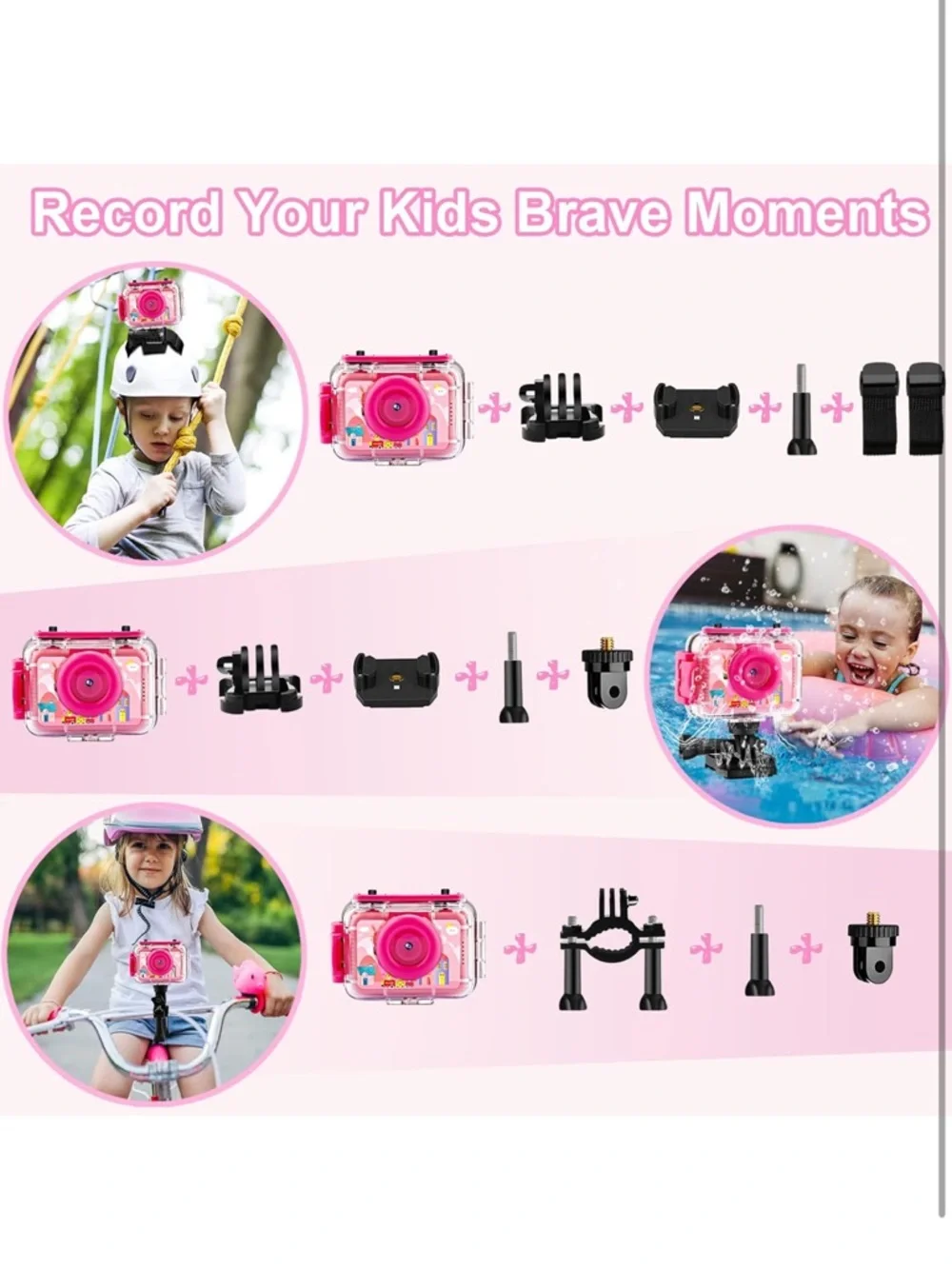 Kids underwater Digital Camera with Case & 32GB